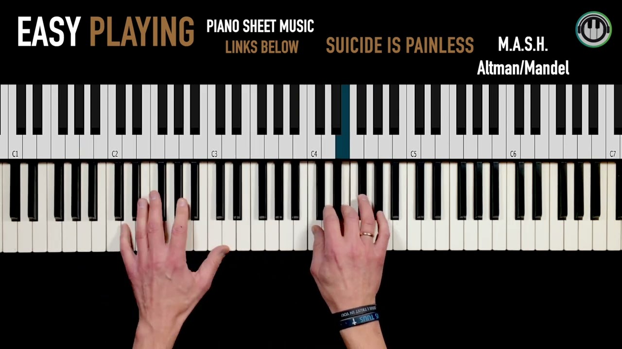 Suicide Is Painless - Intermediate Piano Sheet Music 🎹 | MAS*H Theme
