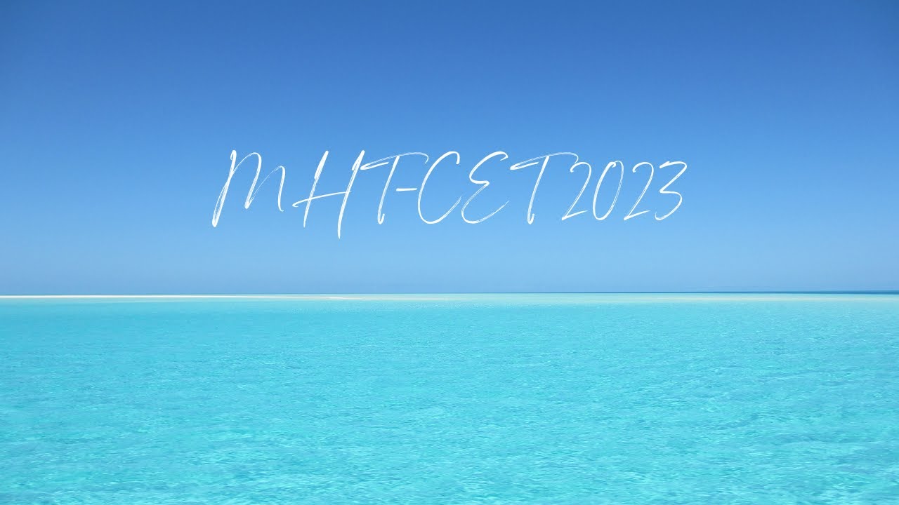MHT CET 2023 Notification
