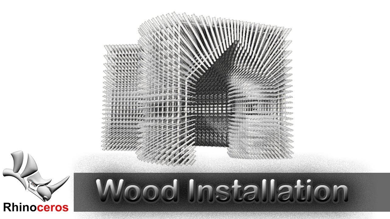 Parametric wooden installation in grasshopper tutorial