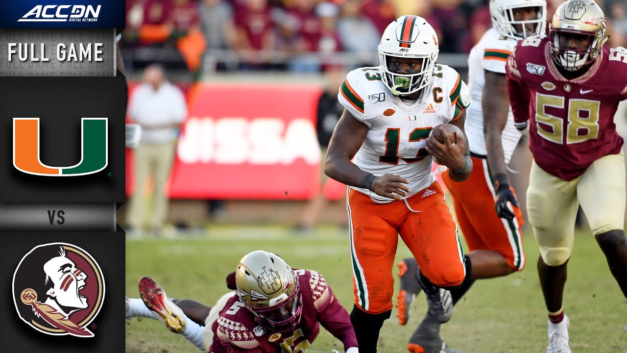 Miami vs. Florida State Full Game | 2019 ACC Football