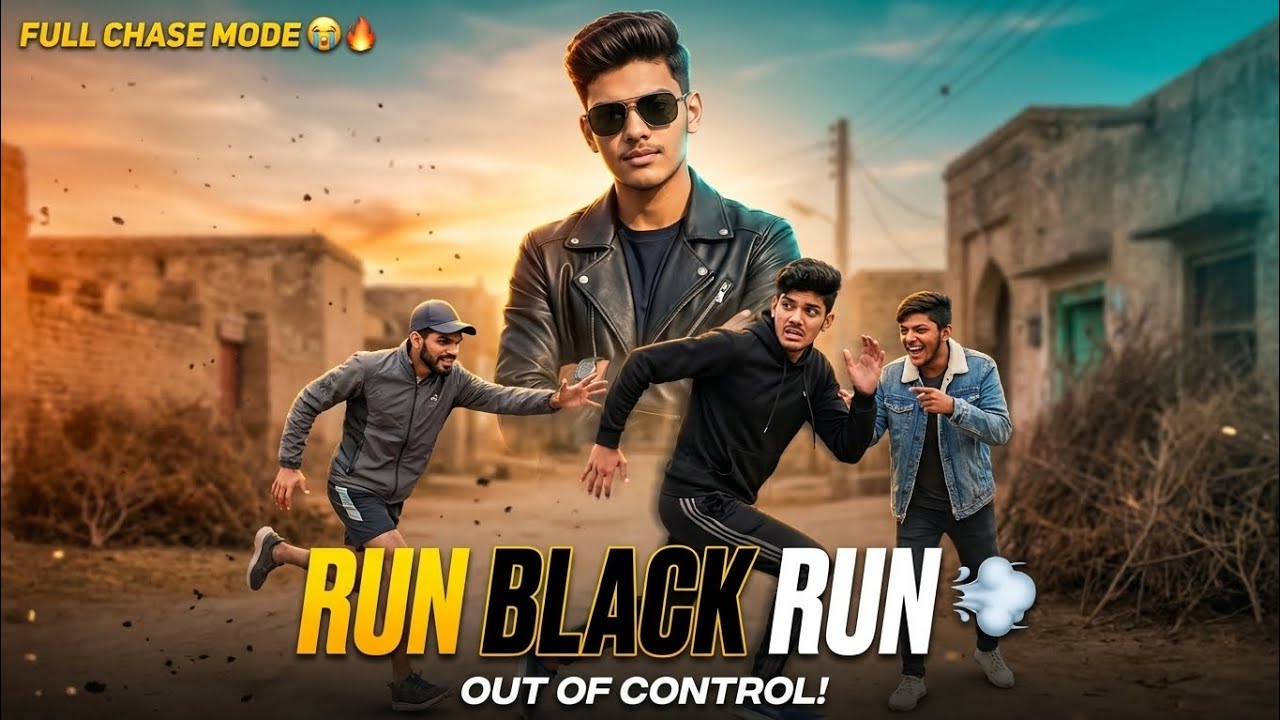 Run Black Run 😂🔥 | Full Chase Scene Gone Crazy | Funny Outdoor Vlog