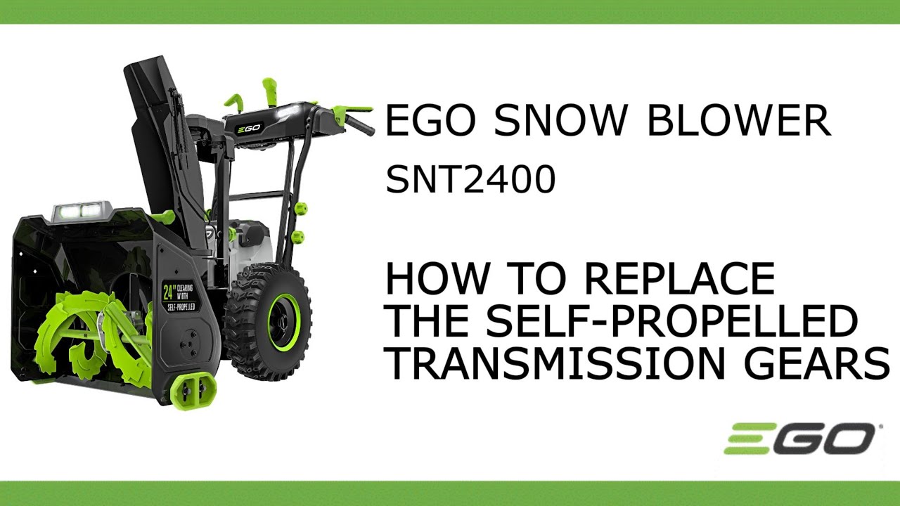 EGO SNT2400_How to Replace the Self-propelled Transmission Gears