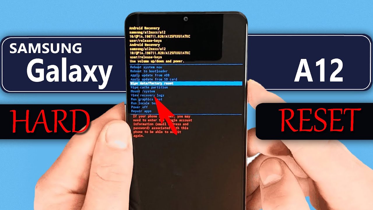 Samsung A12 Hard Reset, Pattern Unlock✅ Samsung (A127f) Factory Reset✅ Formatear Samsung Galaxy A12✅