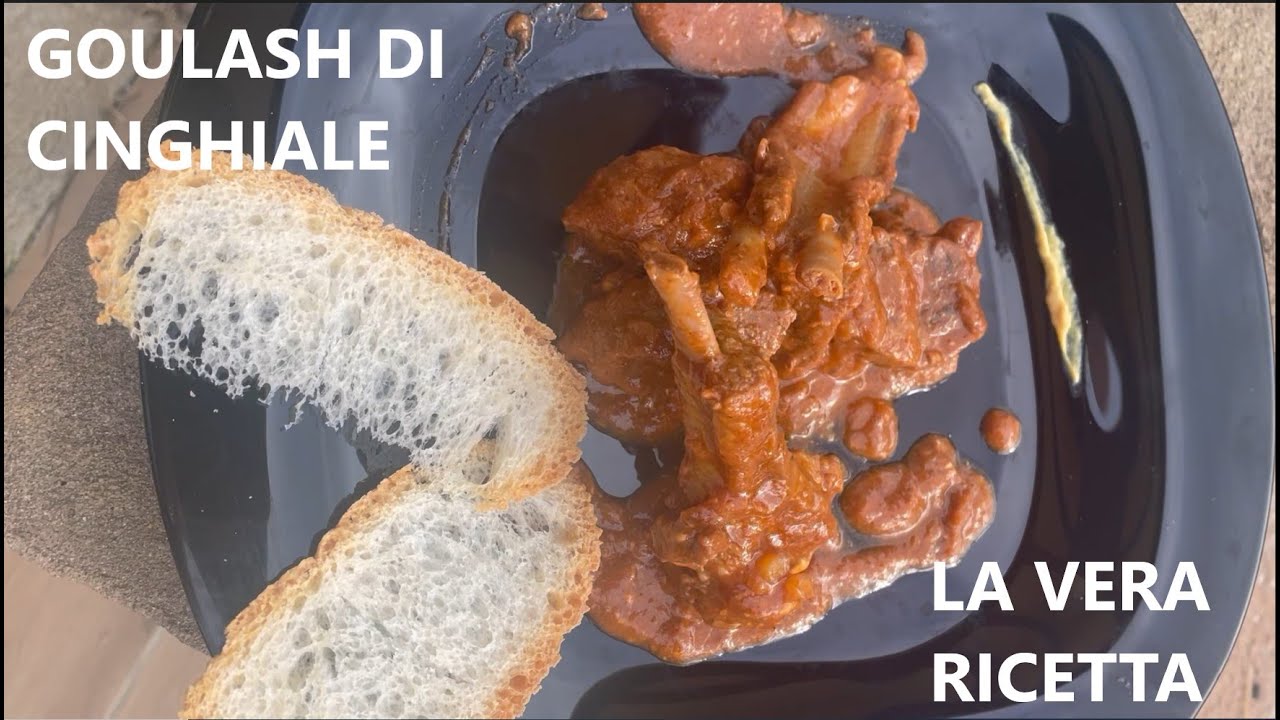 GULASH di CINGHIALE 🐗🐗la vera ricetta spiegata passo dopo passo