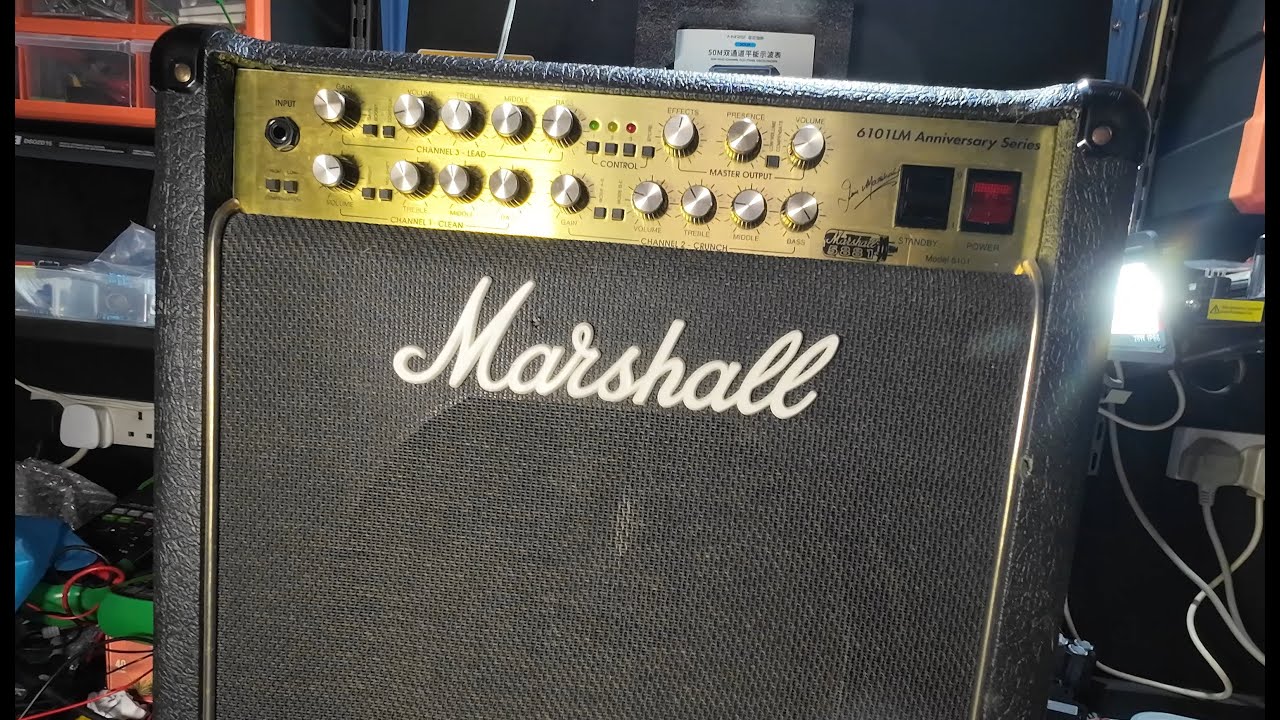 Гитарный усилитель Marshall 6101LM Anniversary 1 x 12. Давайте починим это.