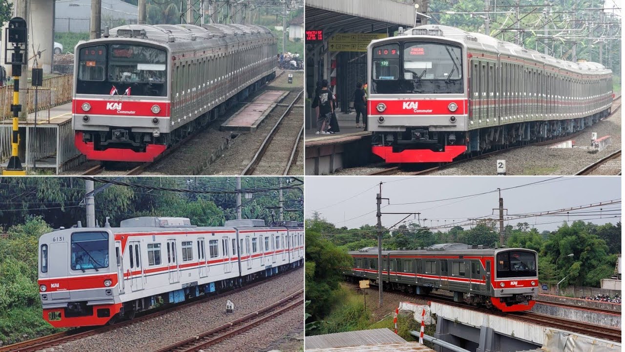 Поезда на линии Рангкасбитунг, Индонезия. Только японские электропоезда!