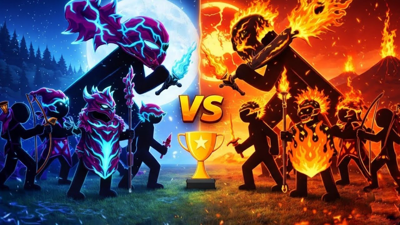 Stick war legacy New Update! Final ICE mega Boss VS Lava super Boss!