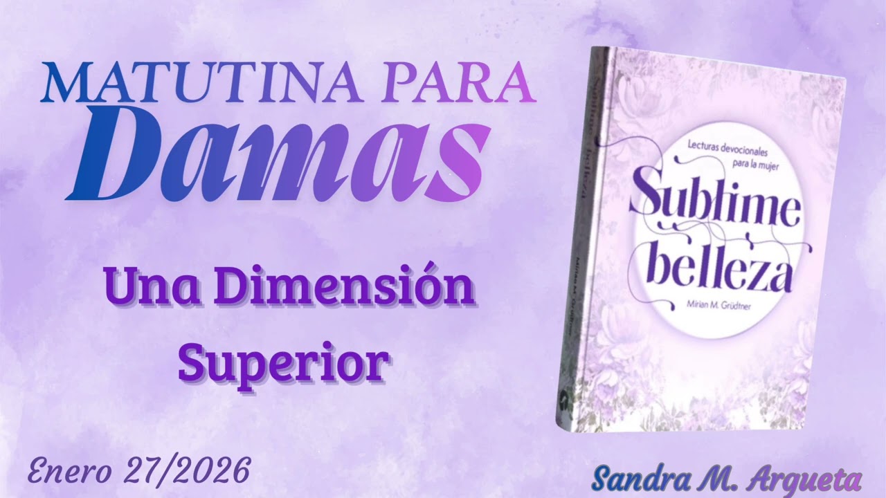 Matutina para Damas.                                                    Enero 27/2026