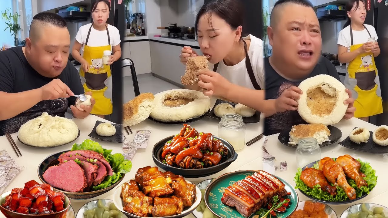 蠢老公居然偷偷吃我的包子餡，我也吃光他的，讓他只能啃皮【胖嫂美食】