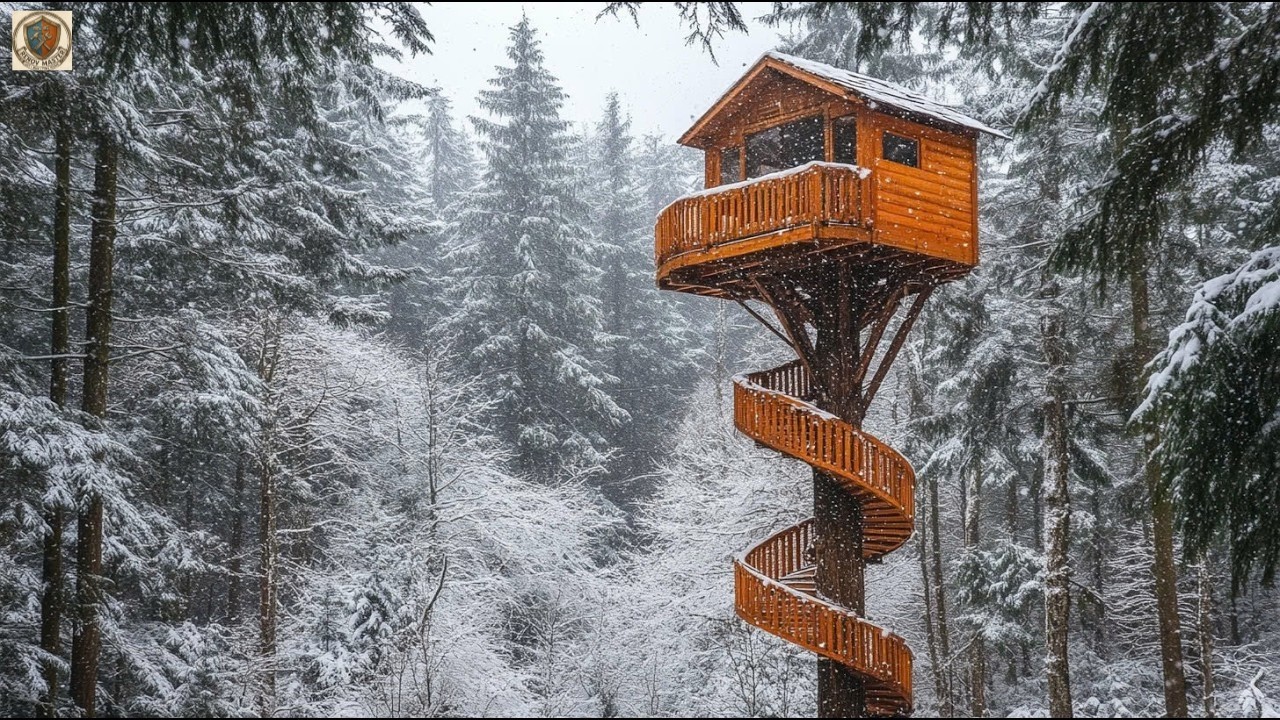 I Built a Secret Off-Grid Treehouse in 6 Months (Full Build)