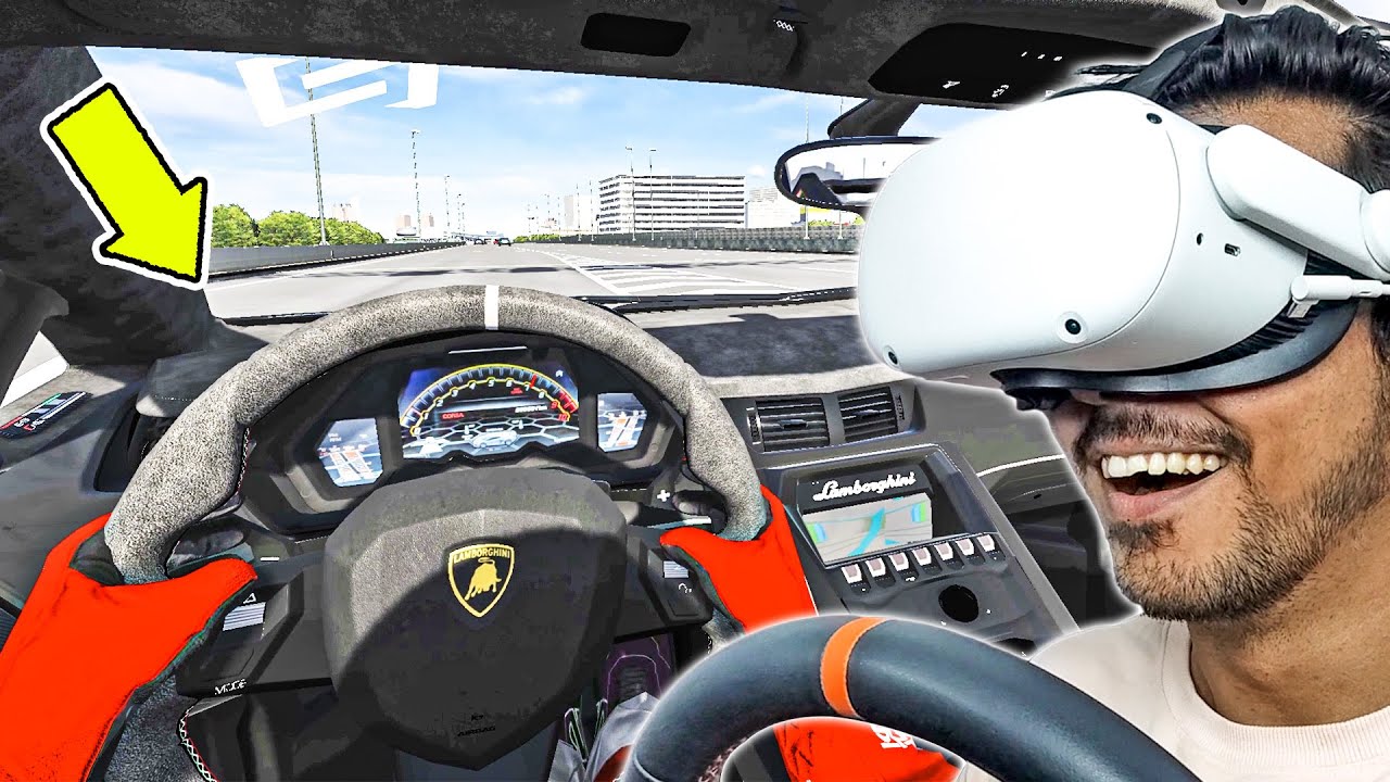Driving a Lamborghini Aventador SVJ in Virtual Reality | CAMMUS C12