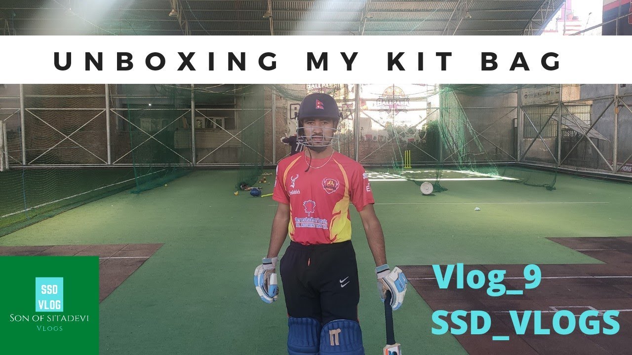 Ballpark Cricket Academy || Unboxing my kit bag || cricket academy nepal