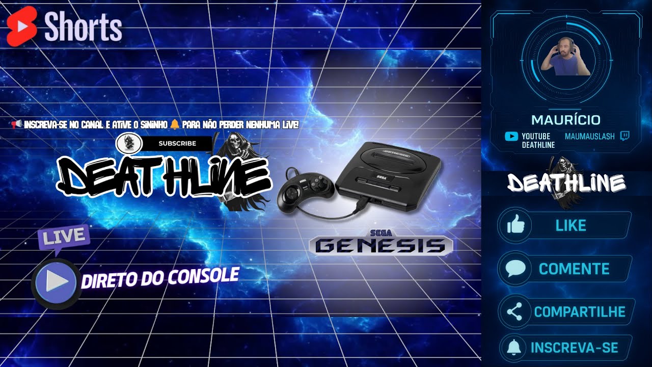 Mega Drive 3 AO VIVO 🔥 Console Imortal da SEGA | Live Shorts #08