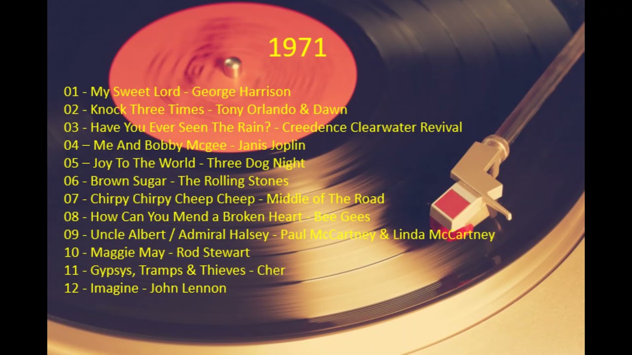 Músicas do ano de 1971