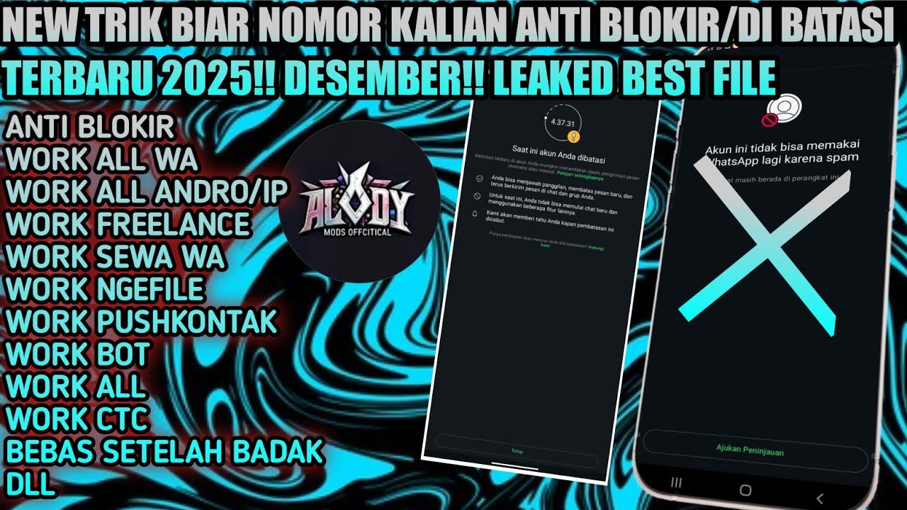 CARA AGAR NOMOR WHATSAPP KEBAL BANNED || WORK 100% VIP TERBARU 2025 VIP DESEMBER.