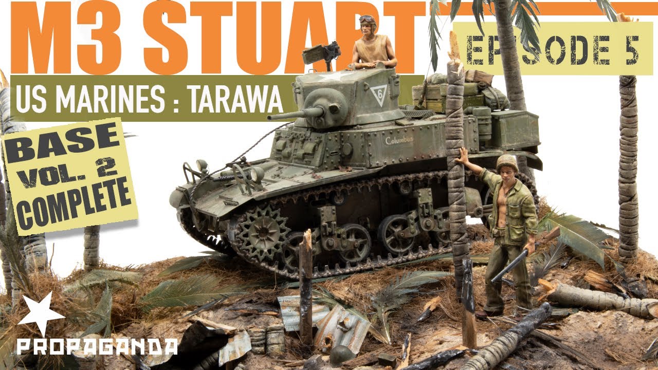 M3 Stuart Ep  5, Finishing the Diorama Base.