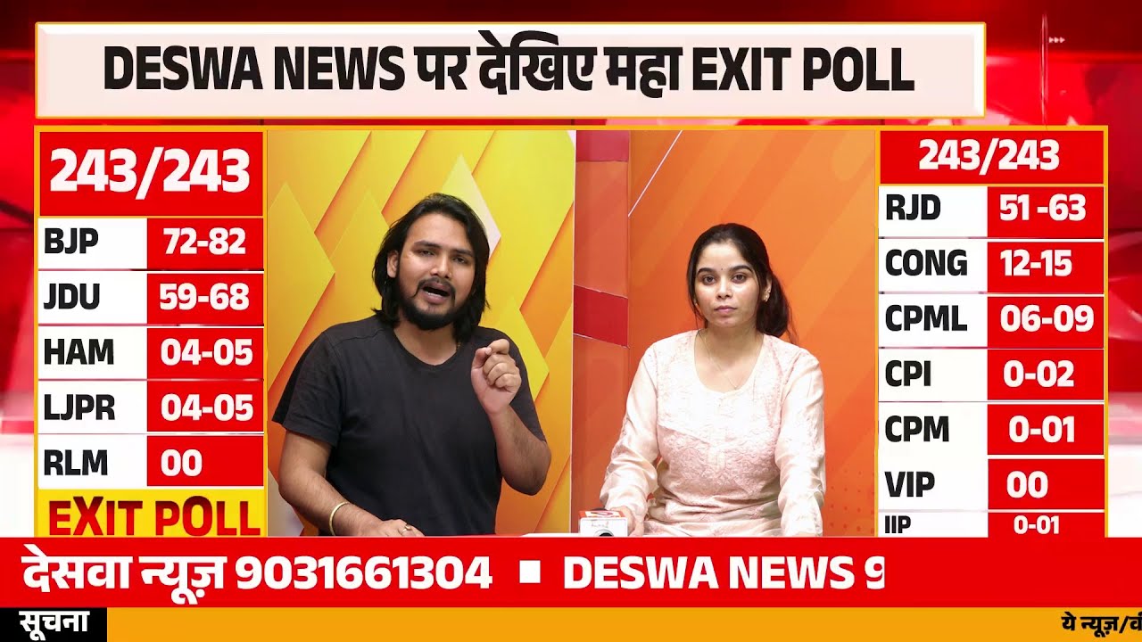 Bihar vidhan sabha Election Exit Poll 2025 | Nitish Kumar या Tejashwi बनेंगे CM