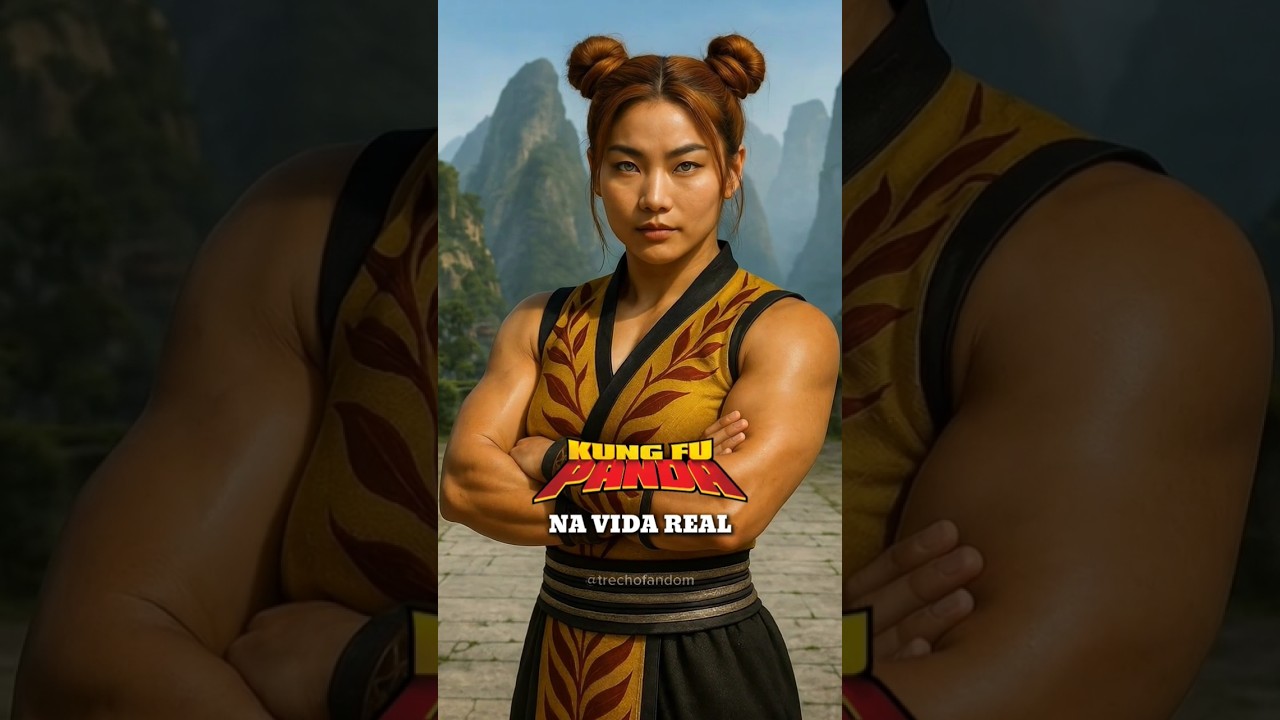 VEJA COMO SERIA KUNG FU PANDA  VERS&Atilde;O HUMANA #filme #kungfupanda #tailung #shifu #dreamworks