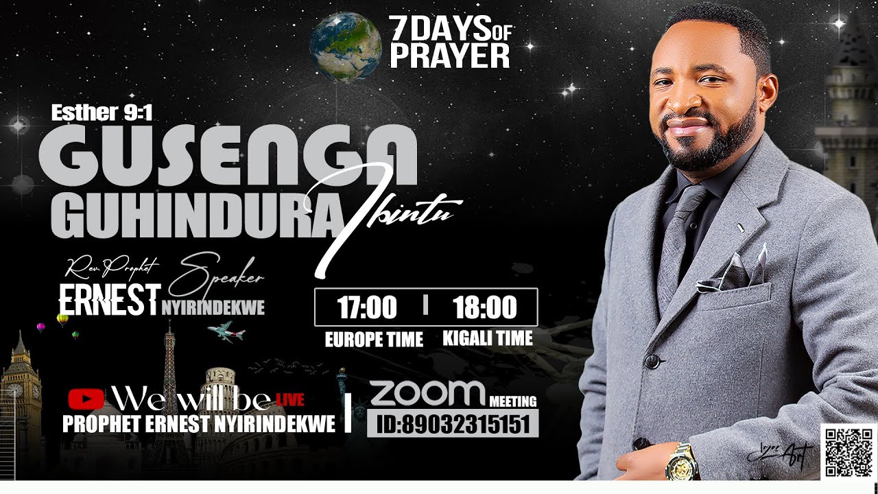 19/3/2025/18:00  IMINSI (7) YAMASENGESHO GUSENGA GUHINDURA IBINTU  BRUSSELS WITH REV PROPHET ERNEST