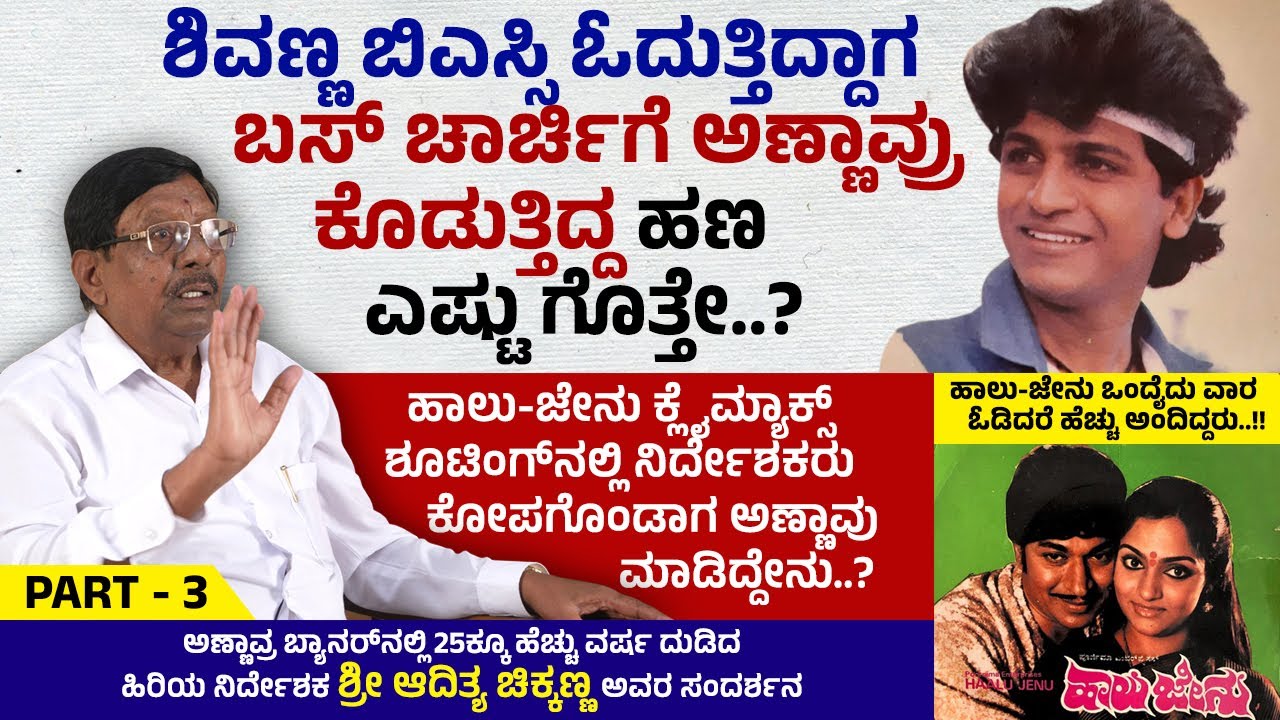 ಅಣ್ಣಾವ್ರು ಪಾತ್ರದ ಮೂಲಕ ಹೀರೋ.. ಅವರು ಪಾತ್ರವಿಲ್ಲದೆಯೇ ಹೀರೋ ಆದಂತವರು..! | Aditya Chikkanna Interview | Ep 3