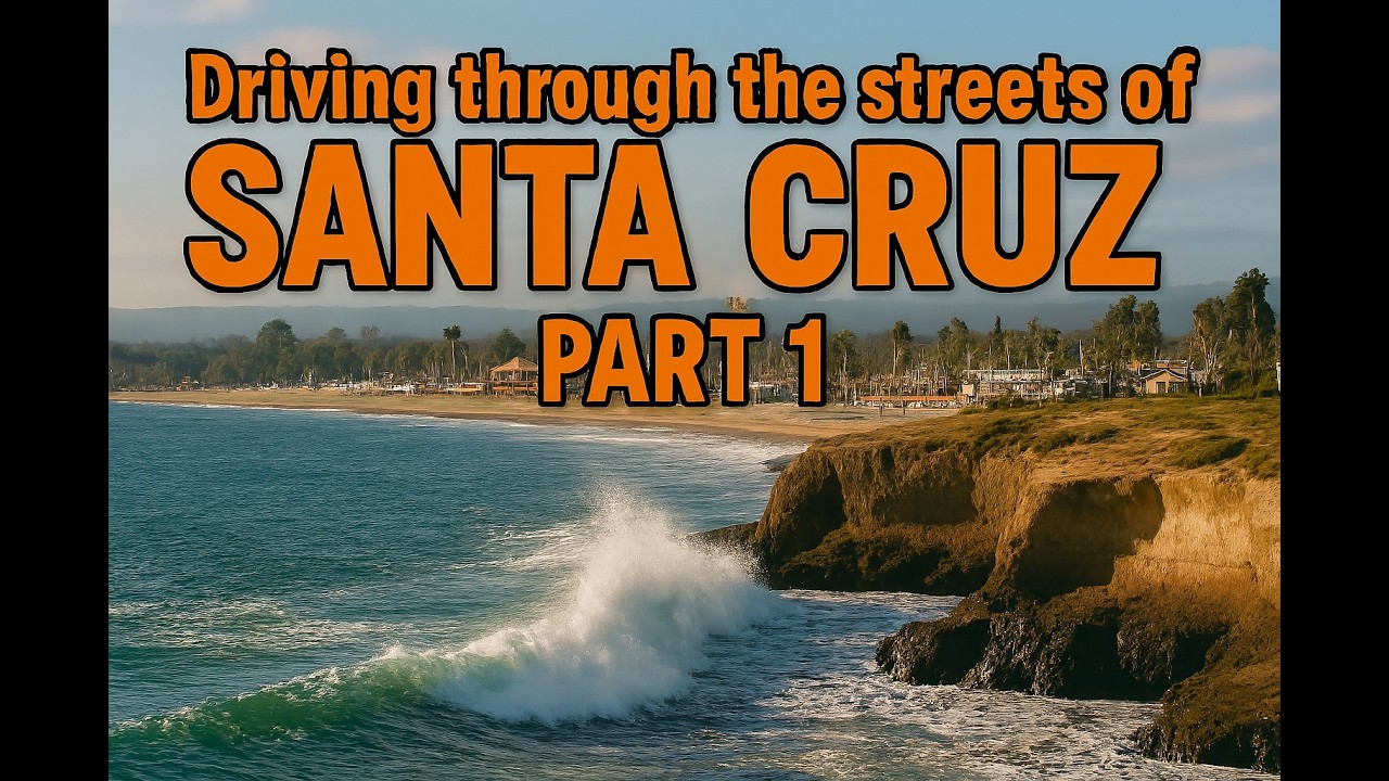 Driving through the streets of Santa Cruz. #4k  #driving through the #streets   #SantaCruz.