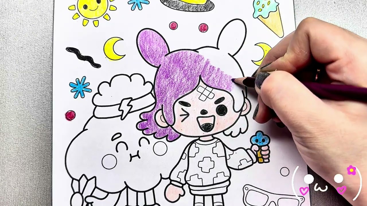 This Got So Colorful 😭💜 ASMR Coloring Magic