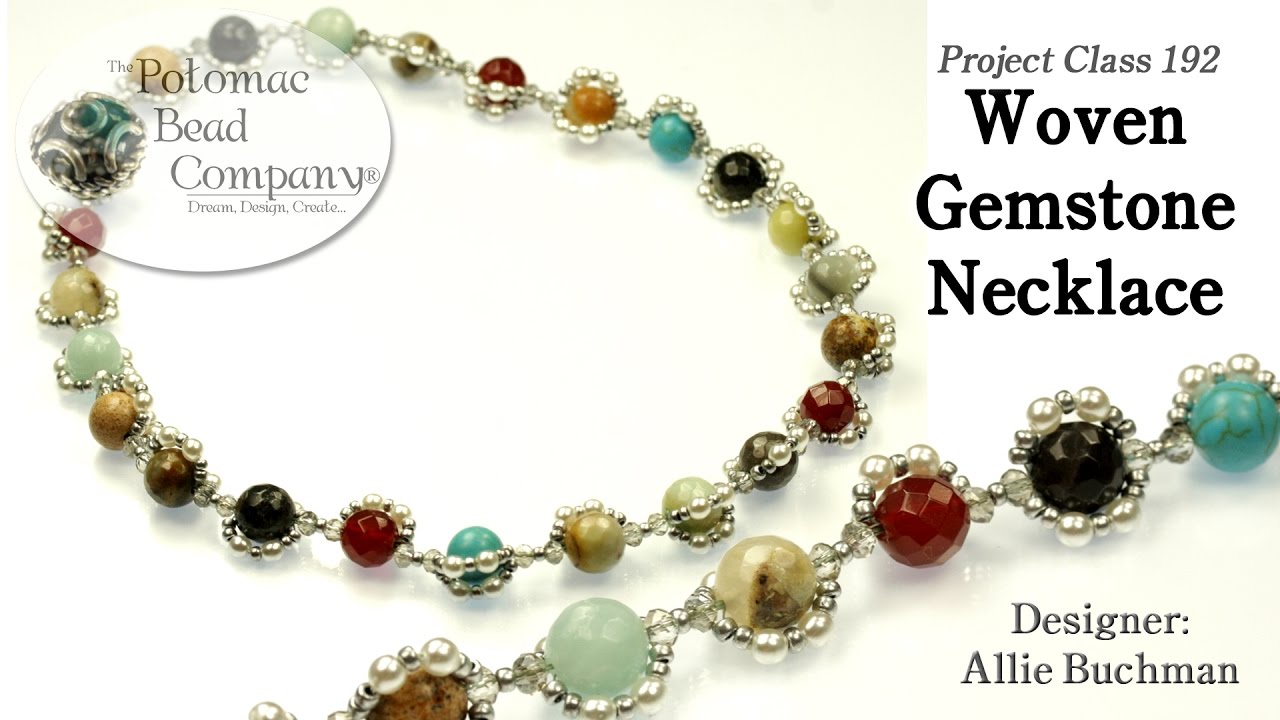 Woven Gemstone Necklace (DIY Tutorial)