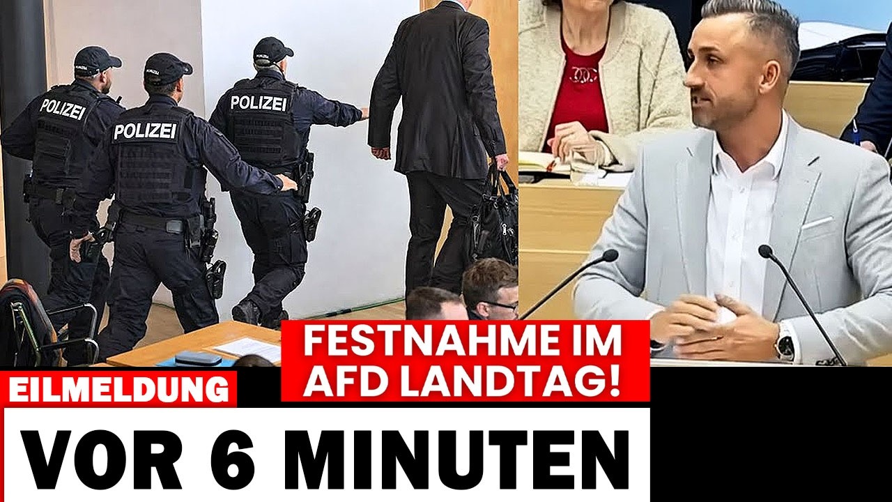 PLÖTZLICH STÜRMT POLIZEI AFD LANDTAG 🚨 ULRICH SIEGMUND KANN ES NICHT GLAUBEN! 🚨 AFD SZENE GEHT VIRAL