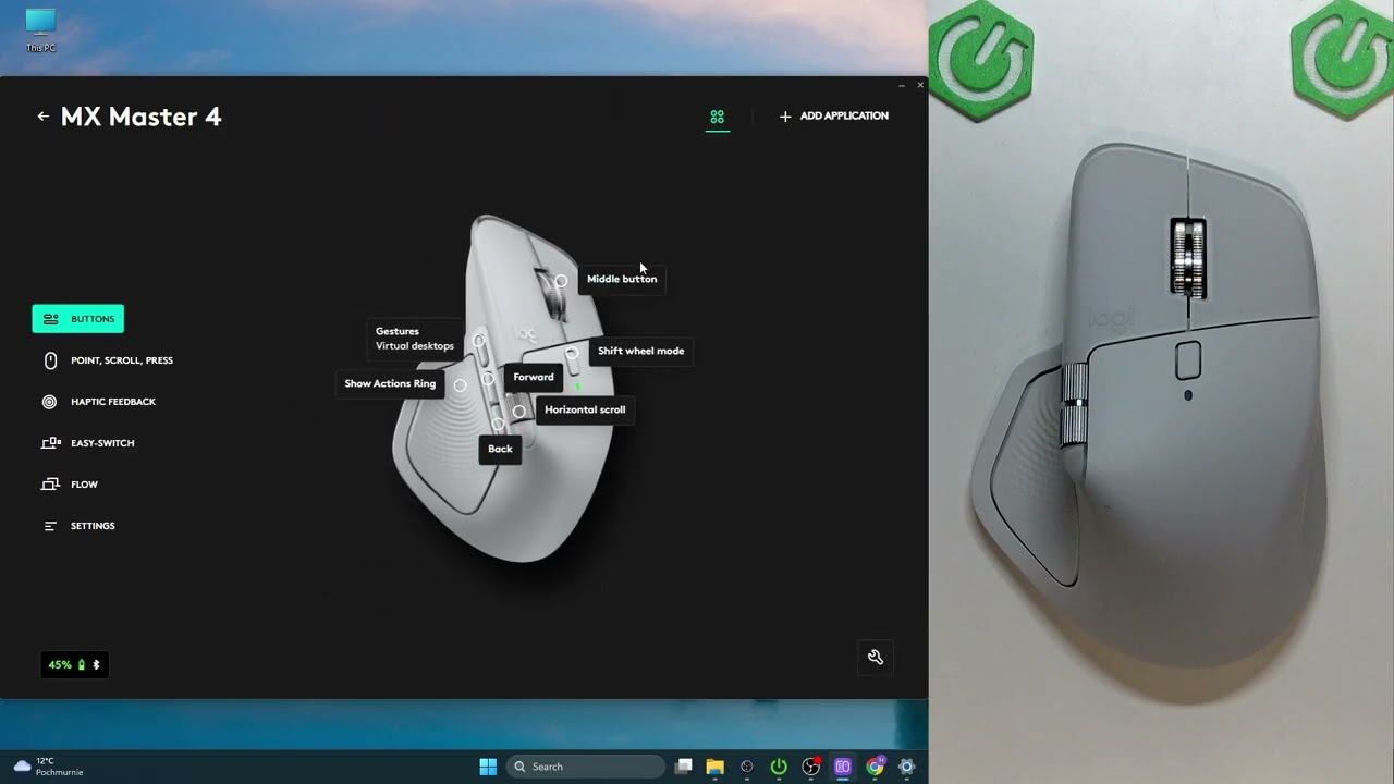 Jak dostosować przyciski w Logitech MX Master 4 za pomocą Options+
