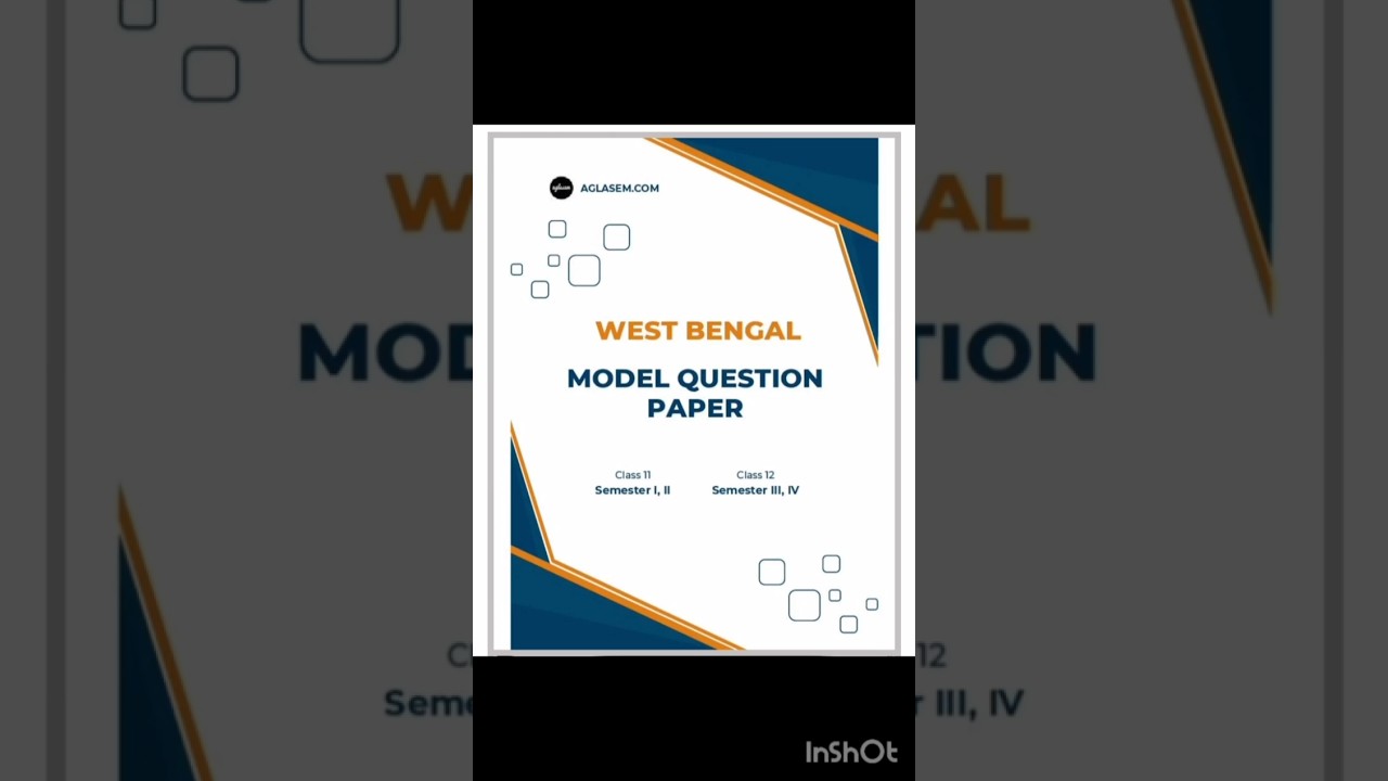 English model question paper for class 12 semester 3 wbchse #wbchse2025