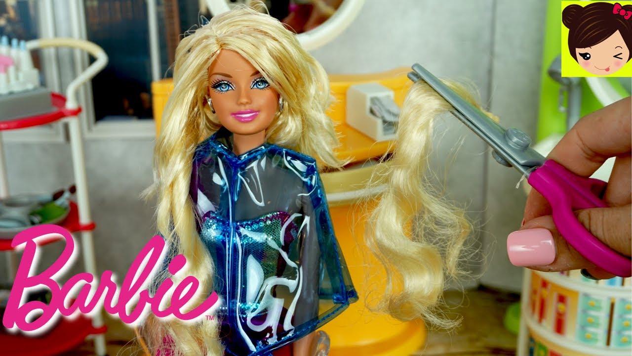 Barbie Corta y Peina & Salon de Belleza de Muñecas Barbie Myscene - Juguetes de Titi