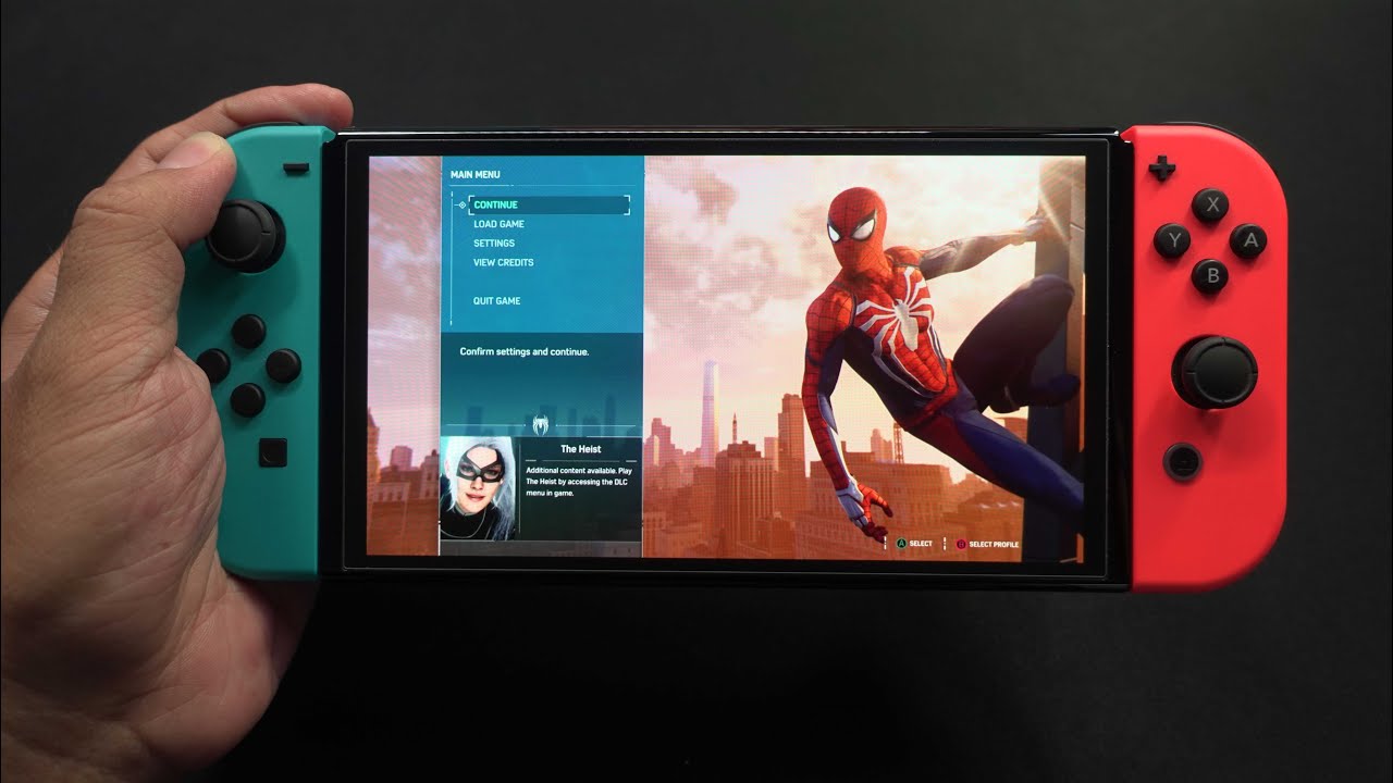 Spider Man On Nintendo Switch OLED