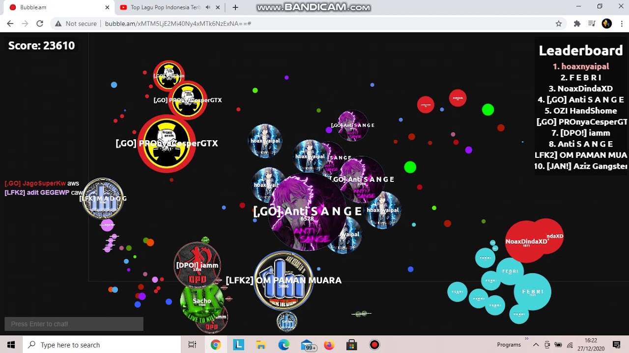 Bubble am [GO] VS [LFK]