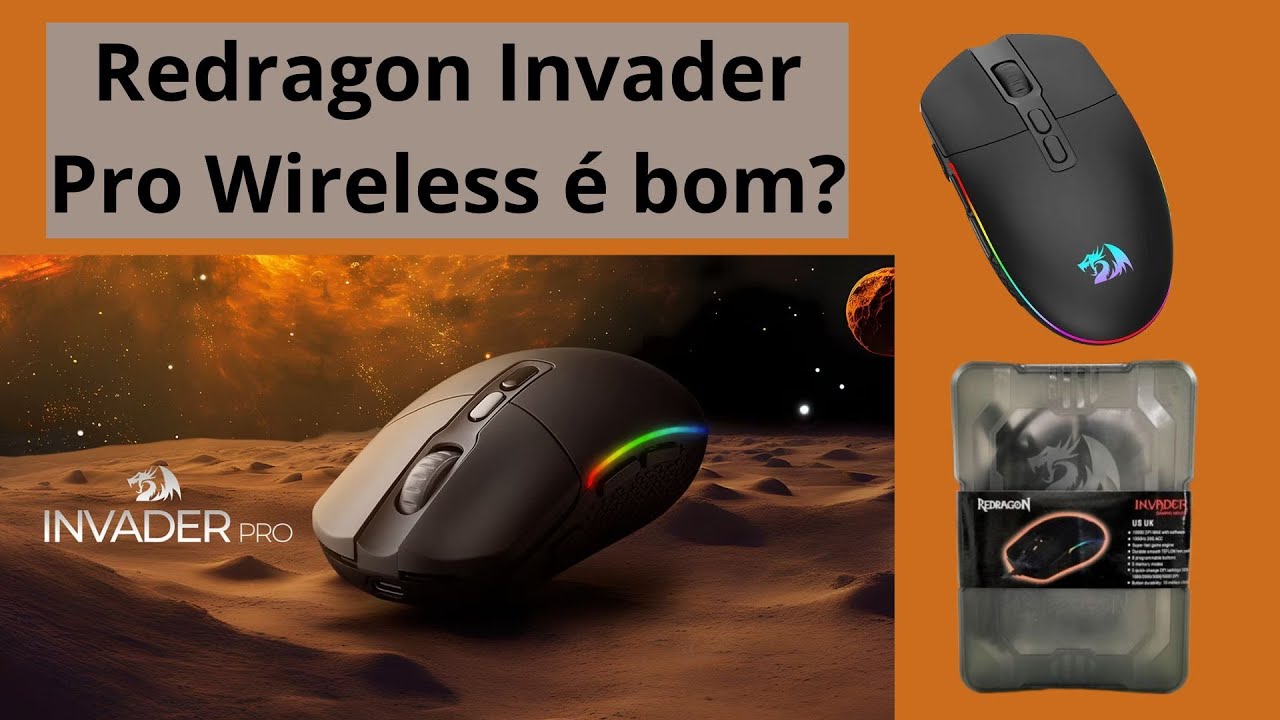Análise Mouse Redragon Invader Pro Sem Fio