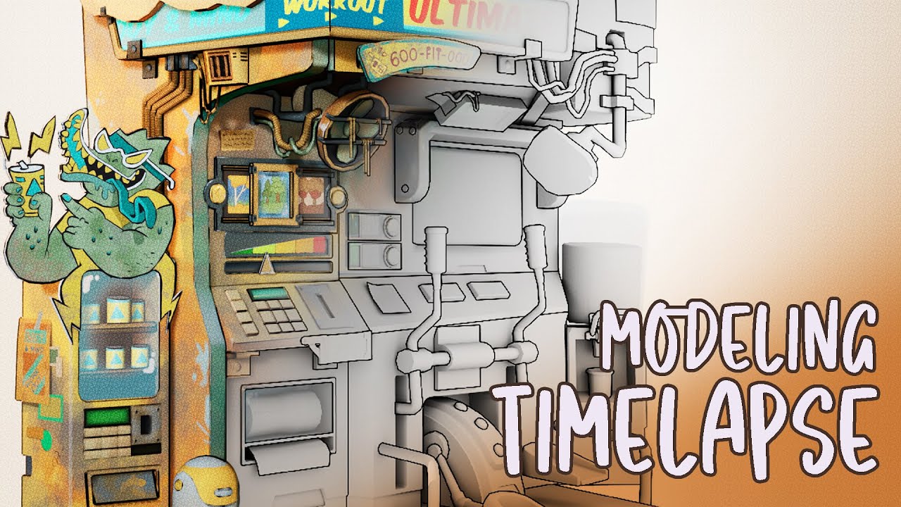 Modeling from a Concept - Maya Timelapse - Fitness VM