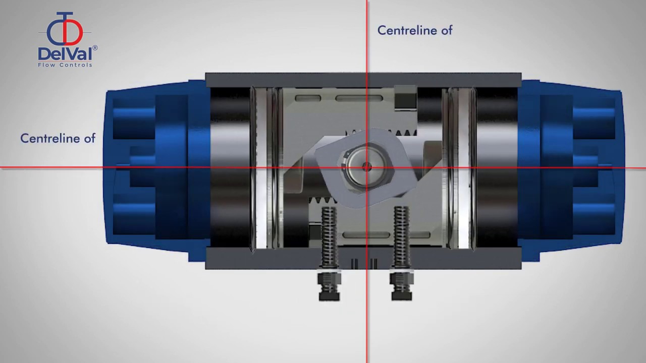 DelVal Series 21 -  Pneumatic Rack & Pinion Actuator