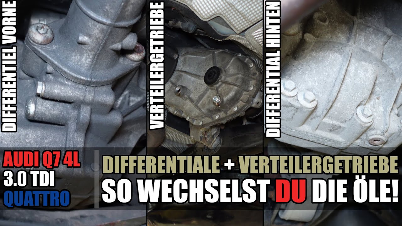 Audi Q7 4L - Verteilergetriebe + Differential Öle wechseln! So geht's 🤓 #car #automobile #tutorial