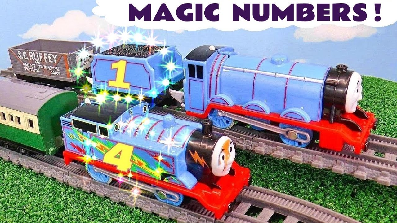 Magic Number toy train stories with Thomas Trains