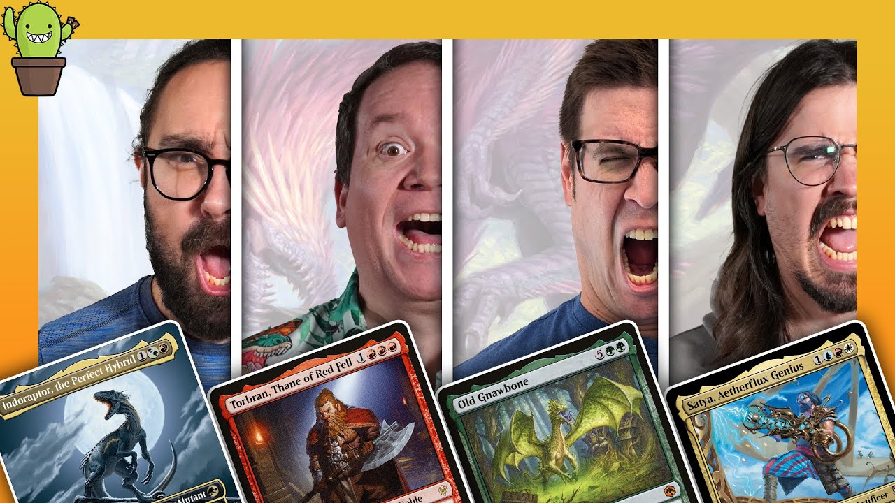 Our BEST Commander game since 2025 | Indoraptor VS  Torbran VS Old Gnawbone VS Satya