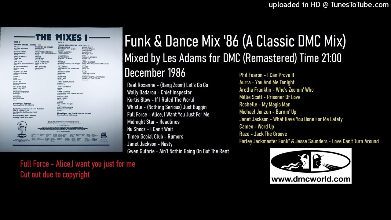 Funk & Dance Mix '86 (DMC Mix by Les Adams December 1986)