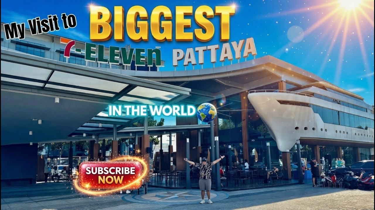 The CRAZIEST 7-Eleven on Earth?! | Inside the Biggest Store in Pattaya Thailand | 🇹🇭 Full Tour in 4K