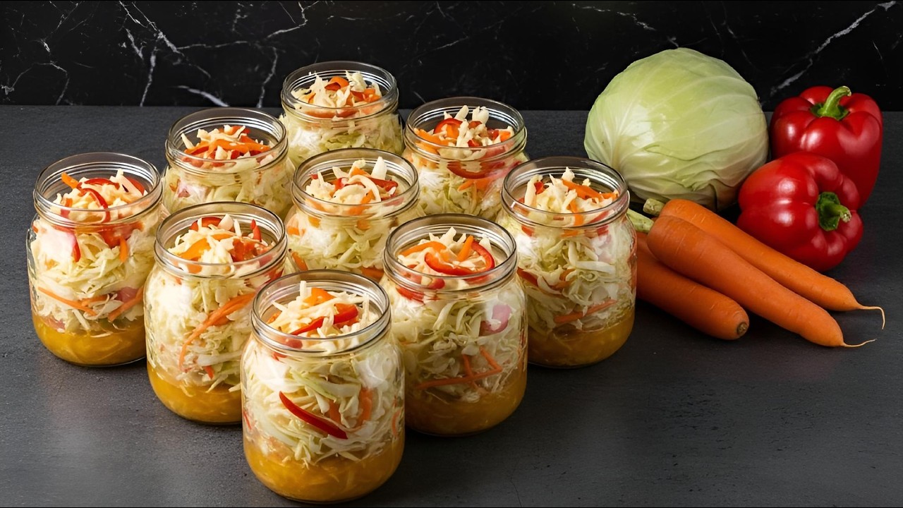 Самый вкусный салат из капусты – Поддержка иммунитета и пищеварения #asmr