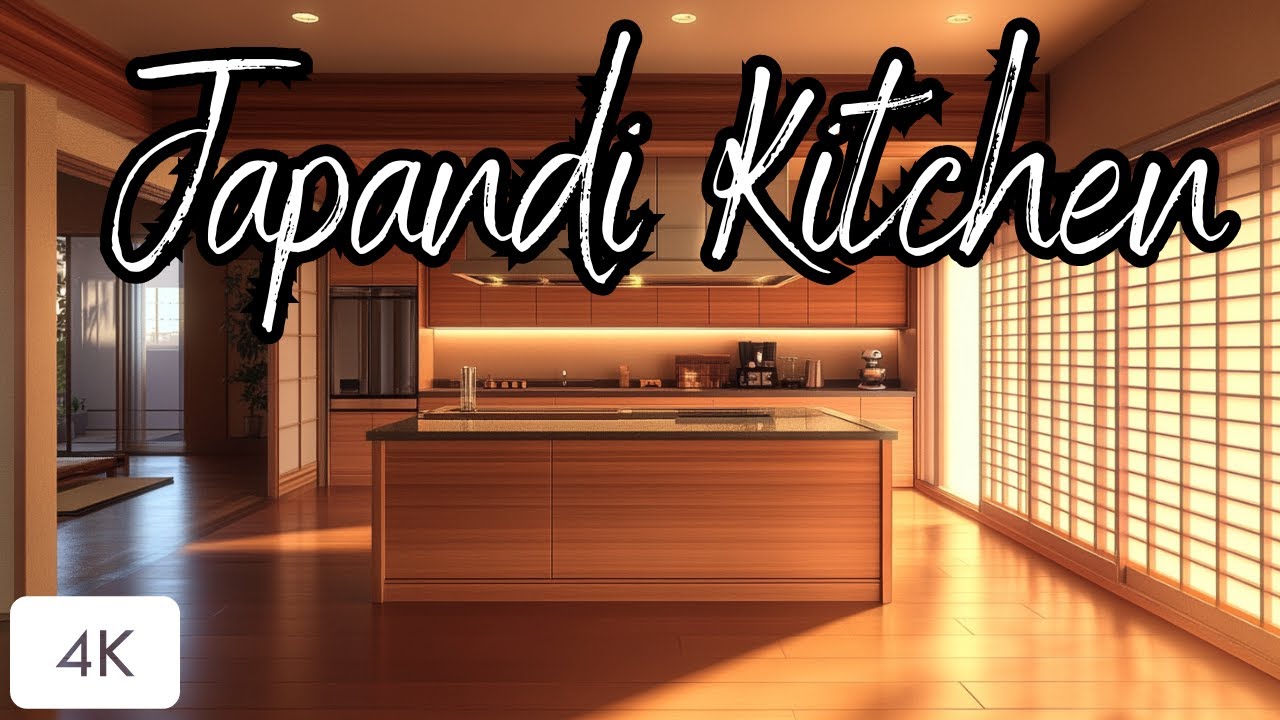 The Japanese Kitchen: Where Zen Meets Luxury -  Japandi Kitchen Design Trends 4K
