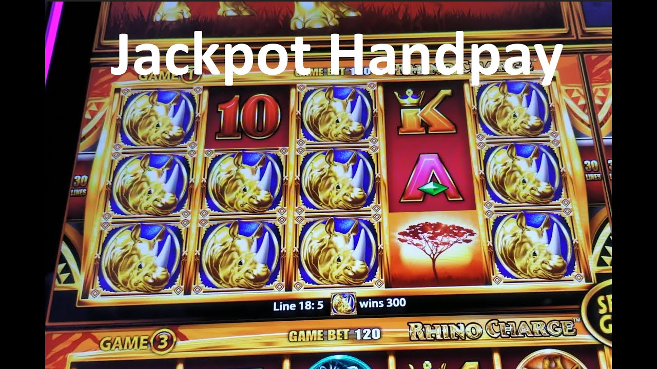 Jackpot Handpay!! Rhino Charge Wonder 4 Boost