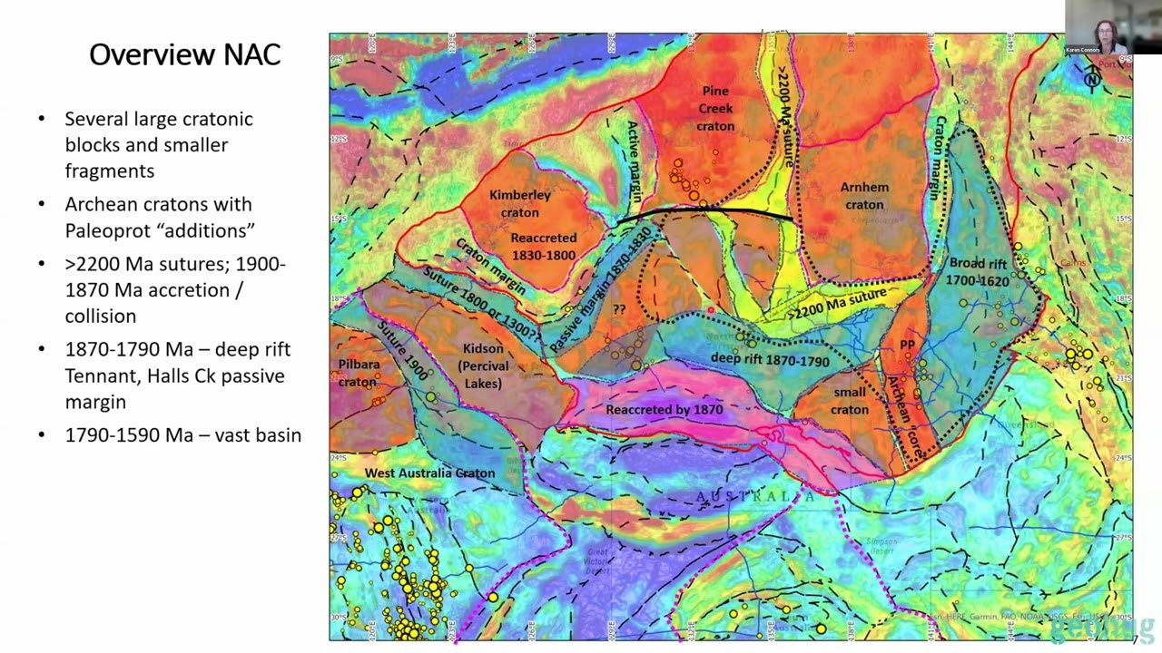 Karen Connors: Crustal Architecture and evolution of the North Australia Craton