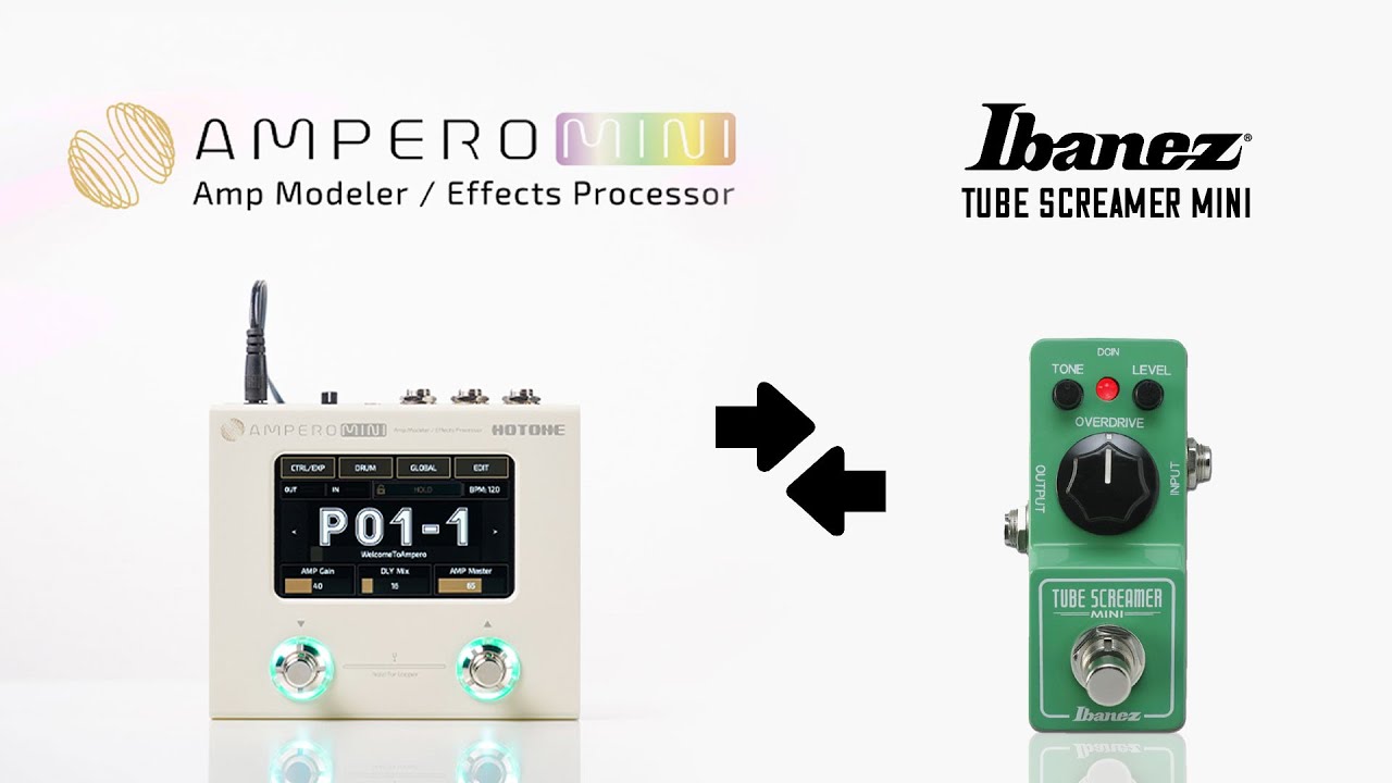 Ampero Mini vs Tube Screamer Mini - The exact same sound?!