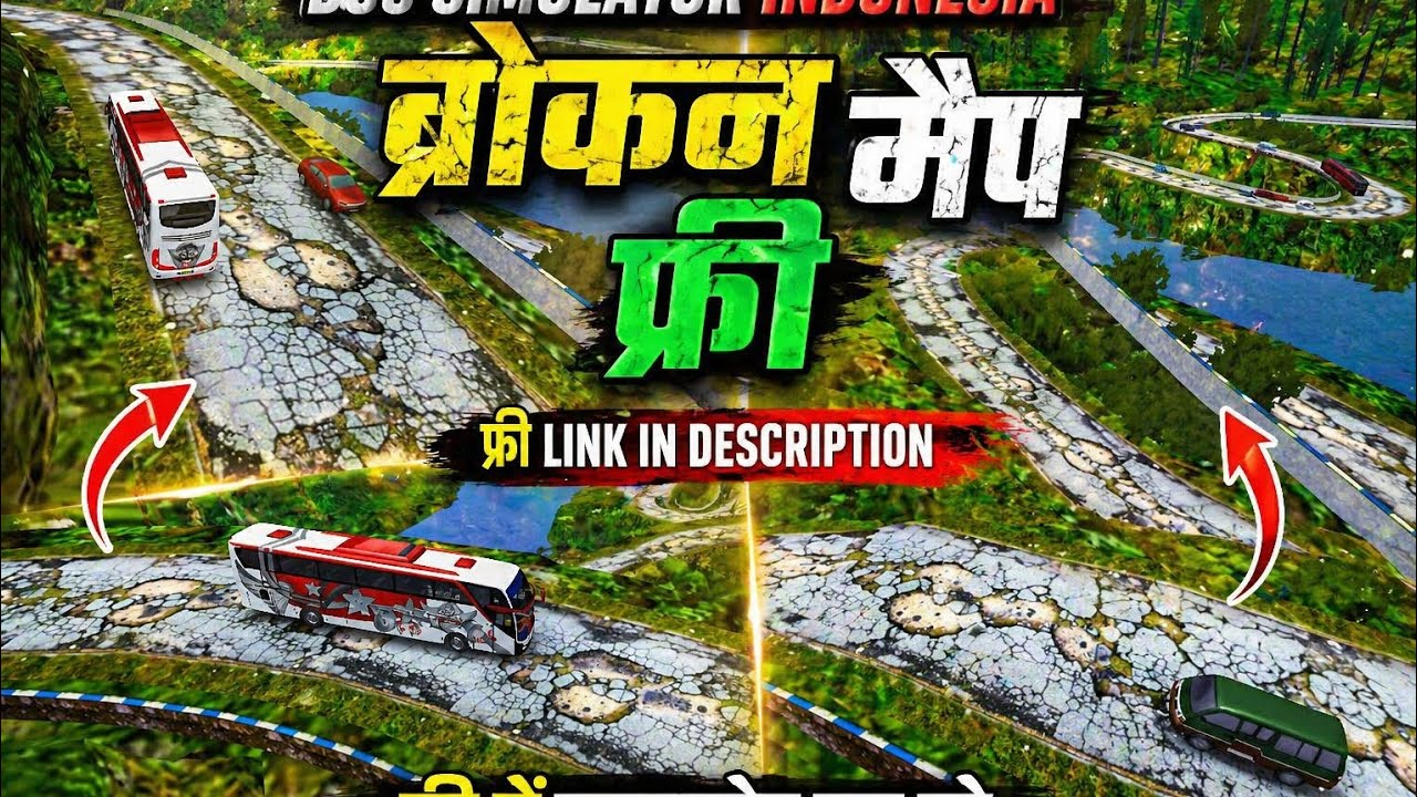 Broken hill road map in bussid !! Link 👇 in discription !! Download now !! #new #mod #bussid 