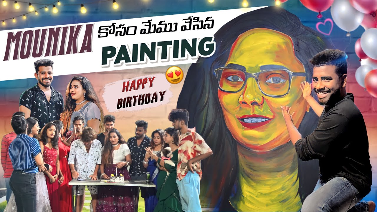 Monikaa కోసం మేము వేసిన Painting|team@rishi_stylish_official