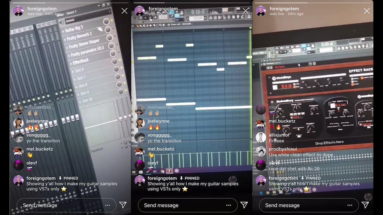 Foreigngotem shows how to make guitar loops with no guitar🔥