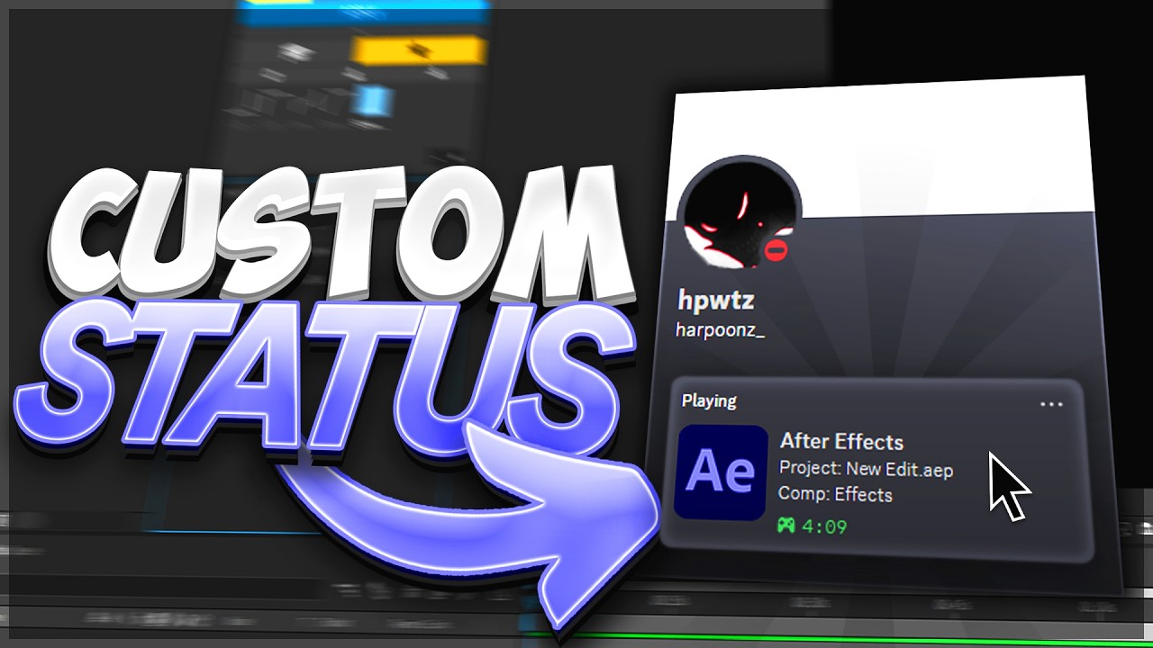 Show Adobe After Effects On Discord Status (Custom Rich Presence Tutorial)